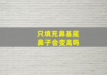 只填充鼻基底 鼻子会变高吗